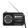 AM FM SW Radio USB Rechargeable Support Memory Card USB Playing Portable Bluetooth Radio with Flashlight Large Knob