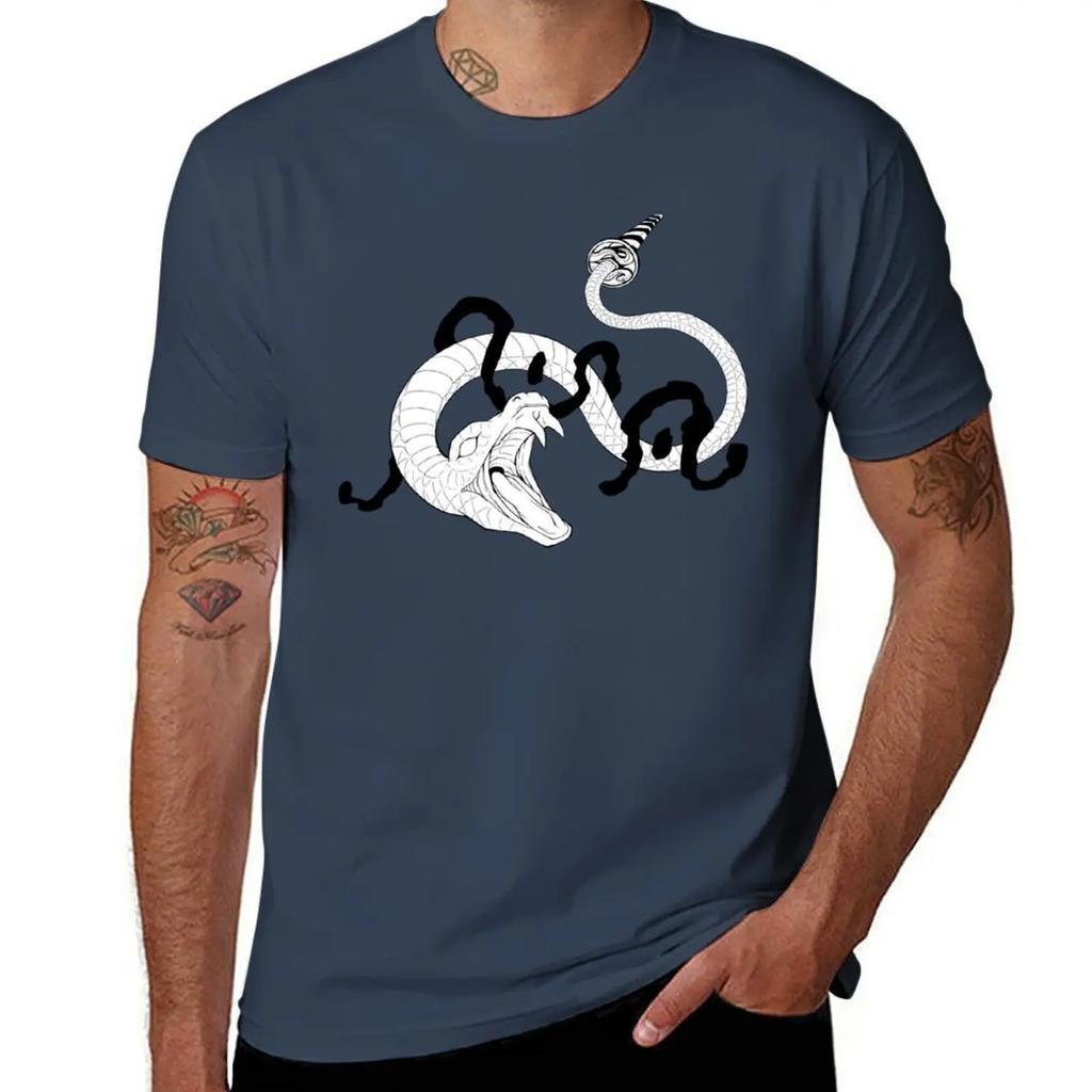 Snake Breathing Sword T-Shirt Anime T Shirts T-shirts Oversize Quick-drying Clothing Men's Cotton T-shirt