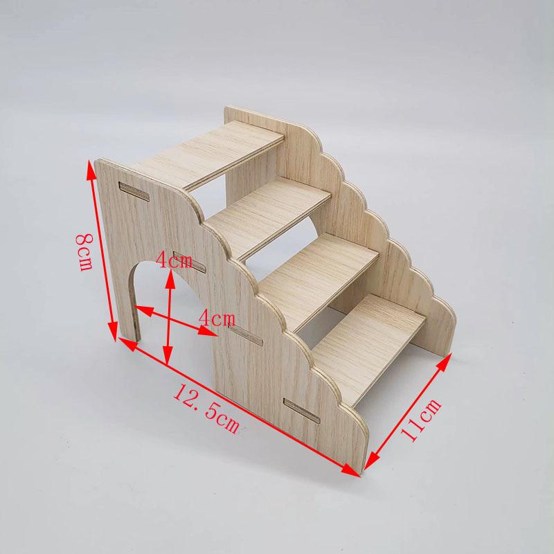

Hamster Wooden Multi Bedroom Maze Toy Landscaping Nest House Platform Supplies Golden Bear Dwarf Shelter House