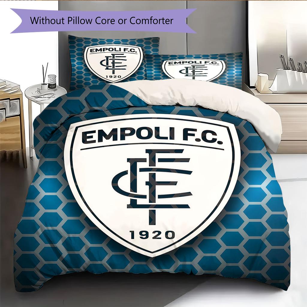 Empoli Logo Bedding Quilt Set Quilt Cover Pillowcase Home Decoration Birthday Gift (1 * Duvet Cover + 2 * Pillowcase, Without Core)