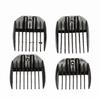 4PCS/Set Guide Comb Set Black Clipper Spare Parts Haircut Accessories
