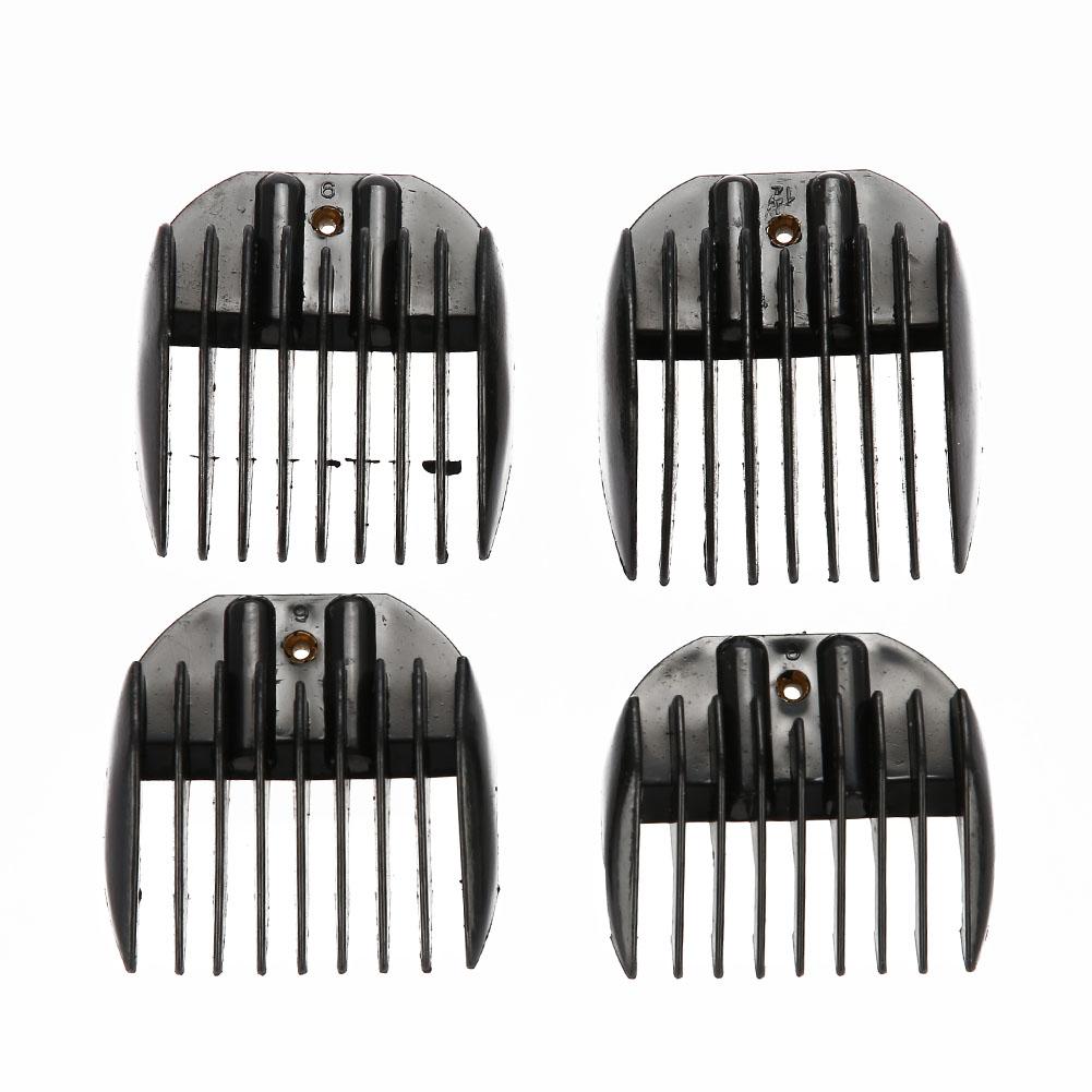 4PCS/Set Guide Comb Set Black Clipper Spare Parts Haircut Accessories