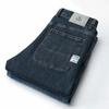 Trendy Blue-Gray Men's Plus Size Jeans - Straight, Loose Fit for Spring & Autumn