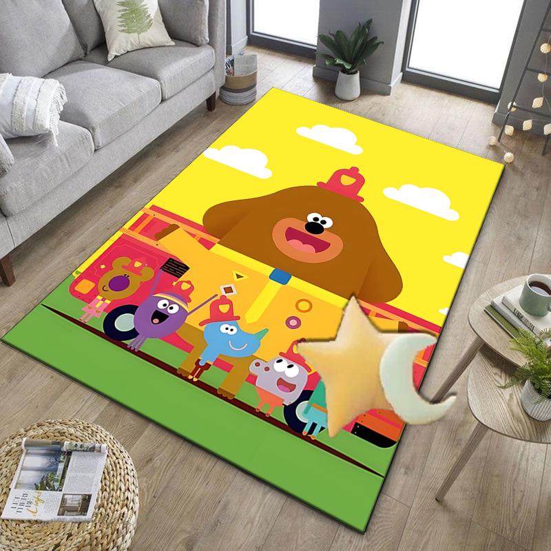 Cute Du-ggee Adventure Office Rug Chair Mat, Game Carpet, Suitable for Front Door, Bedroom, Living Room, Desk, Holiday Gift