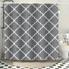 Jit1pc Easy Curved Pattern 2D Flat Shower Curtain, High-End Elegant Bathroom Curtain Shower Curtain, Shower Curtain Home Decorat