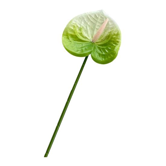 Artificial Anthurium Flower 24.4 Inch Real Touch Fake Flower for DIY Wedding Bouquets Floral Arrangements Bridal Shower Party Centerpiece