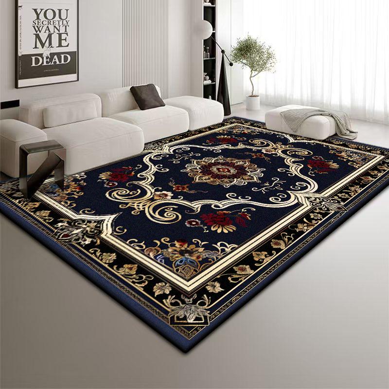 Persian Style Big Size Carpet Living Room Fluffy Antiskid Bedroom Decoration Rug Easy Clean Entrance Door Mat Machine Washable