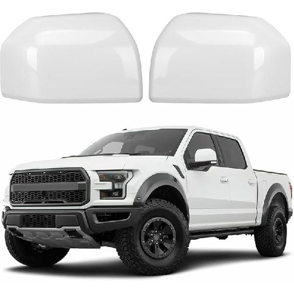 Chrome Direct Replacement Side Mirror Covers Caps For 2015- Ford F150, Directly Replace Style, Not Sticker Style