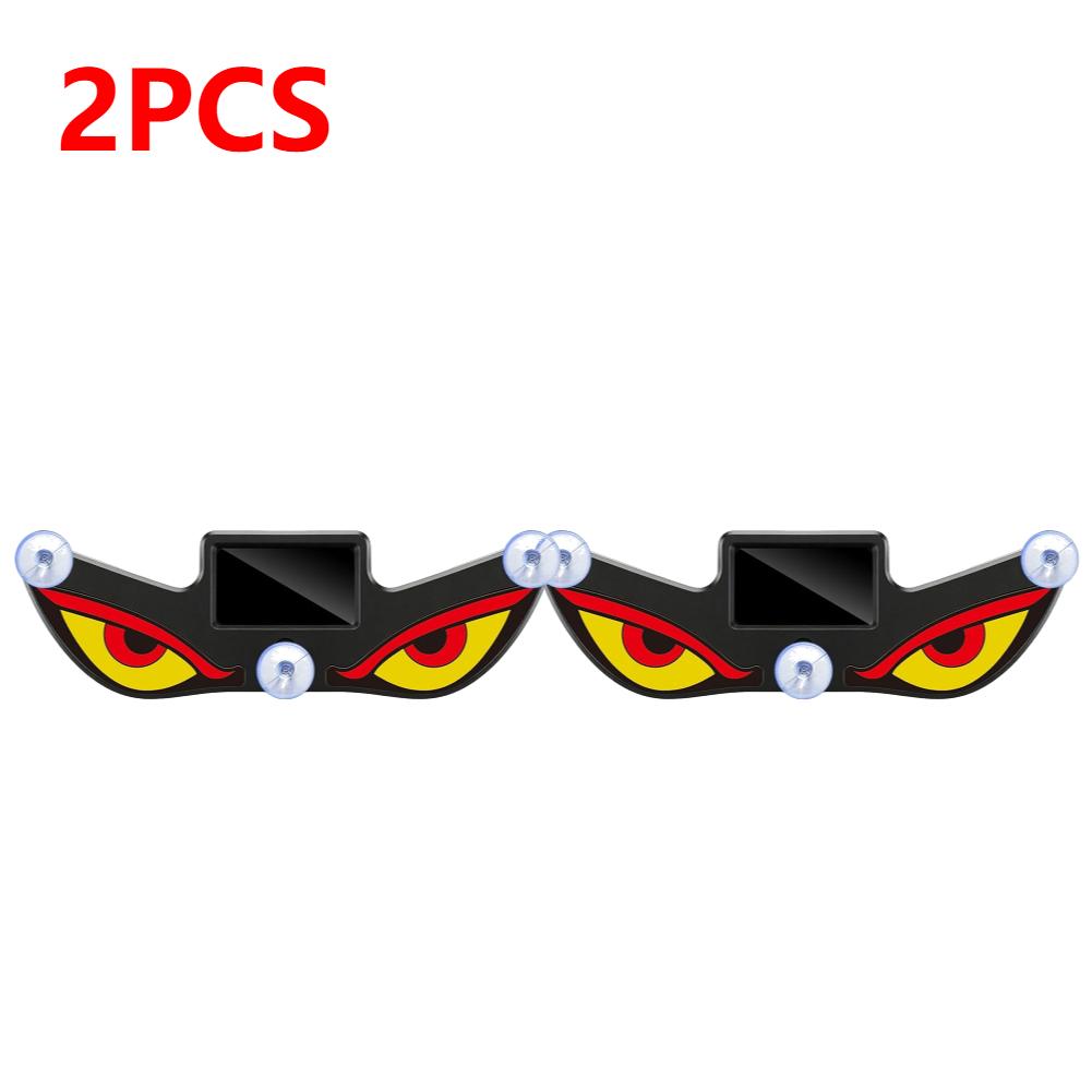 1-5pcs Car LED Devil Eyes Light Decorative Lights USB Warning Lights Dynamic Demon Eye Lights Atmosphere Light Auto Accessories