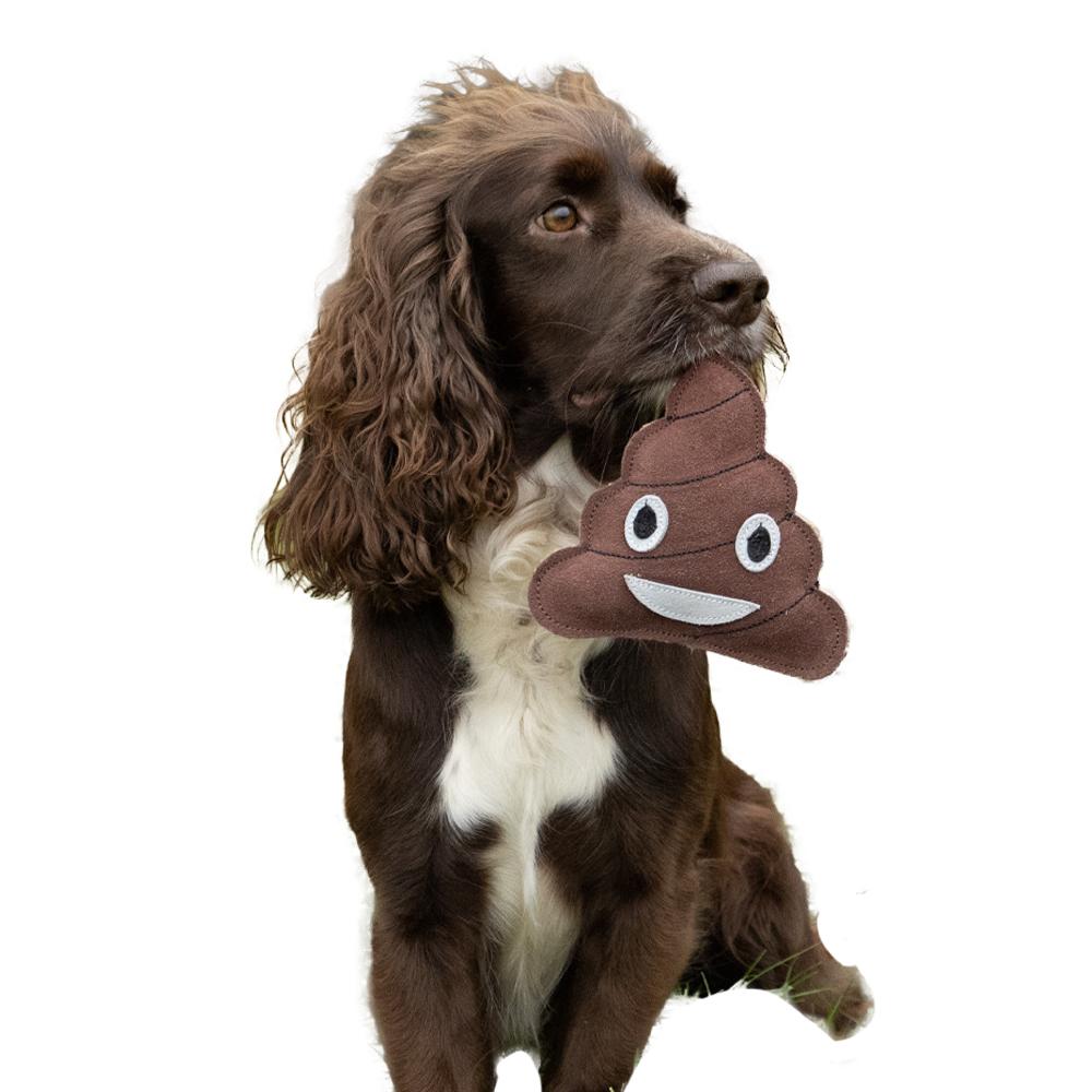 Benji & Flo Crazy Faces Ooopsie Poopsie Suede Dog Toy