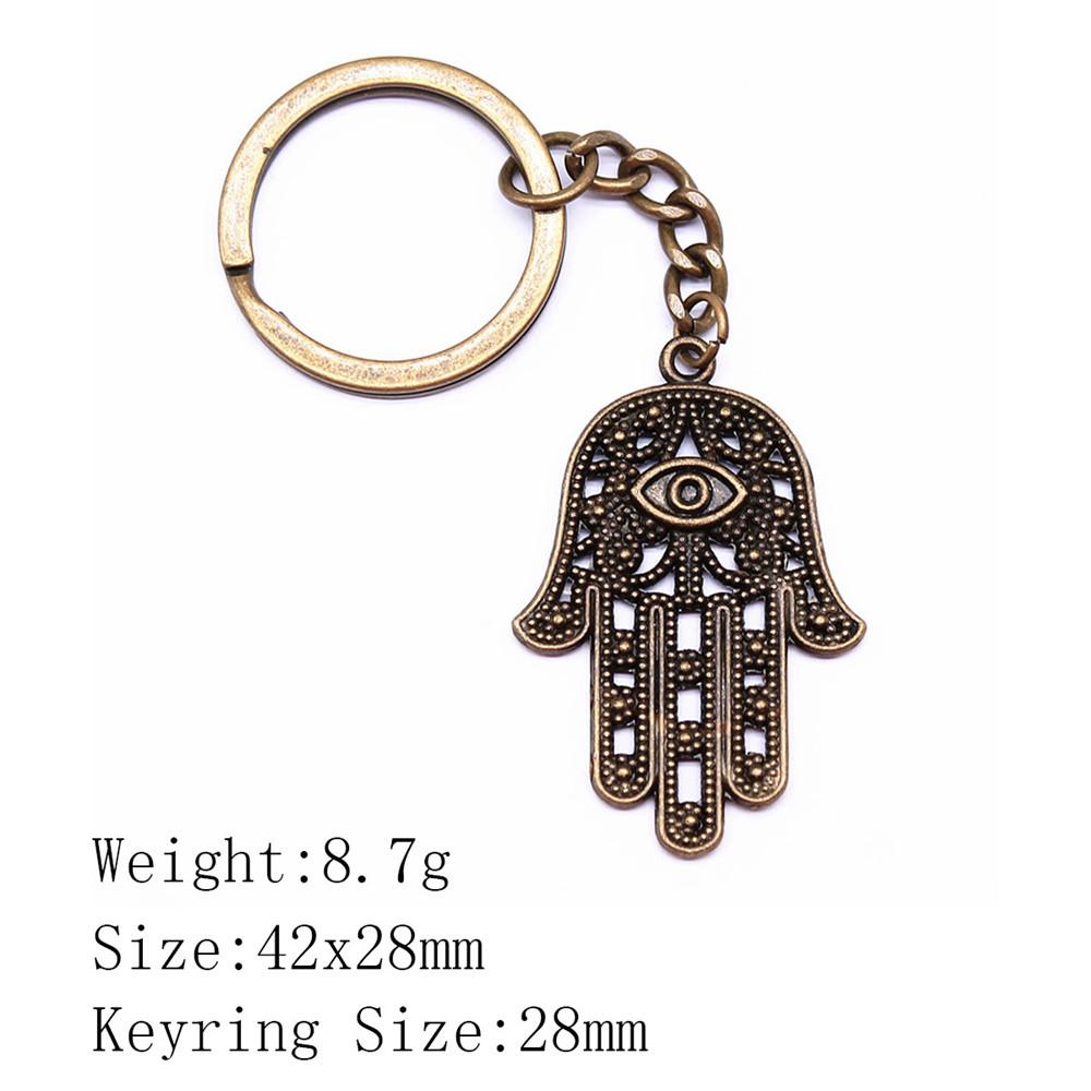 Back To School Bag Keyring Hamsa Hand Eye Of Horus Key Ring Ornaments For Home Cool Keychain