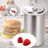 Stainless Steel Meat Steamer With Thermometer For Home Cooking And Gift