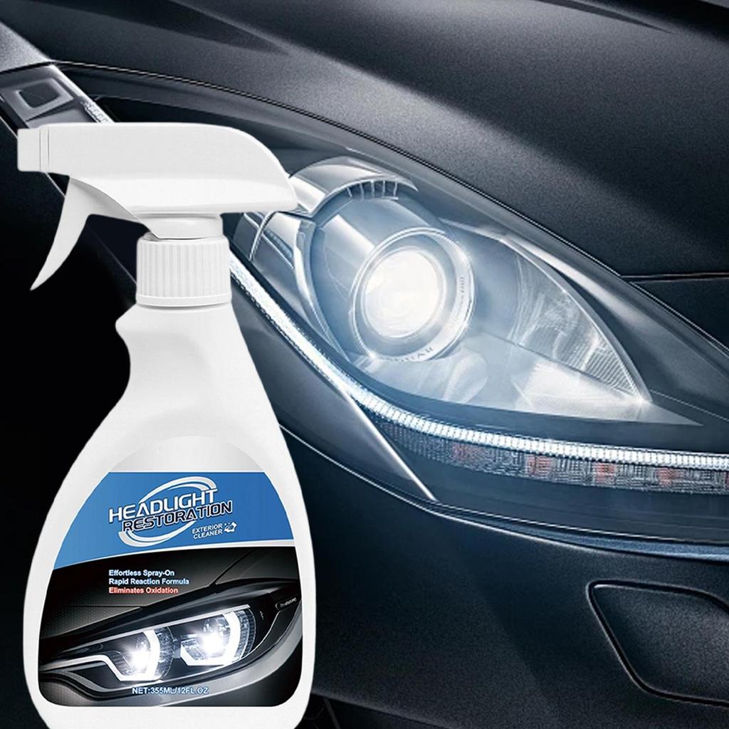 Automotive Headlamp Restoration Care Spray Kit Automobile Headlamp Lens Restorer Fluid Kit Surface Detailing Oxidation Cleaning