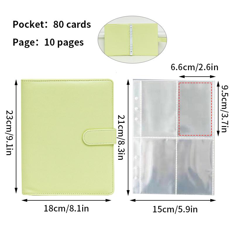 Pu Leather Photocards Holder Photo Album Cards Collect Book Idol Kpop Photo Card Storage Binder Cover Binding Machine Notebook