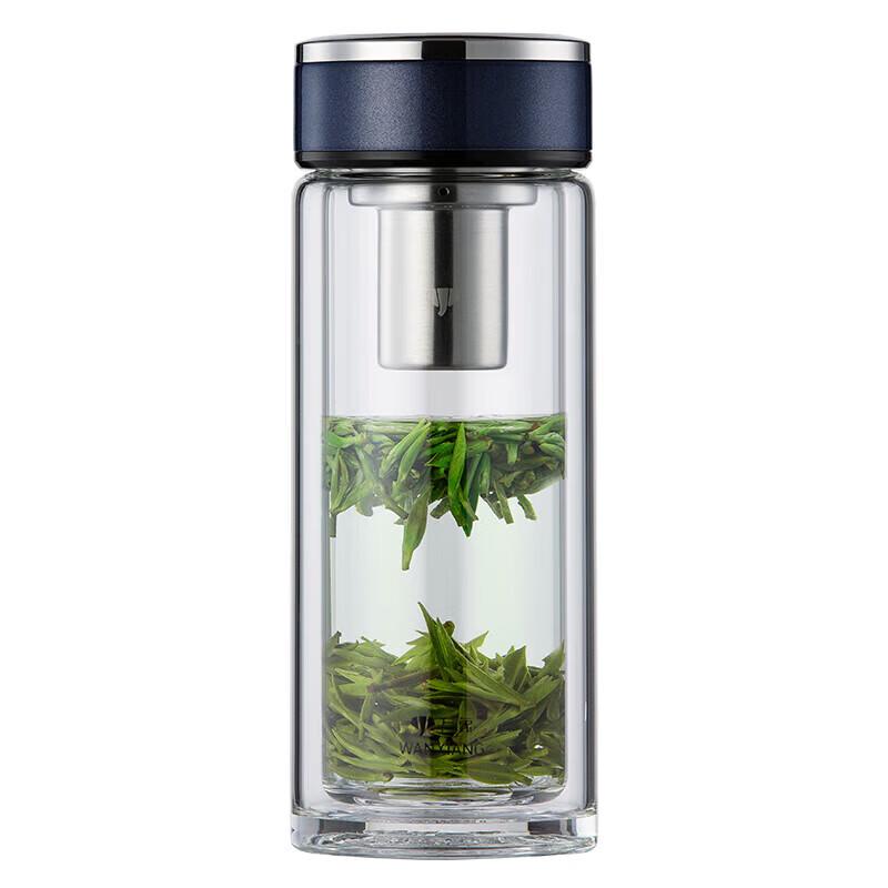 Wanshang V33L Portable Double-Layer Glass Tea Infuser Bottle