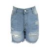 New Broken Holes Burlap Cow Large Size Boy Shorts Female Thin Denim Shorts