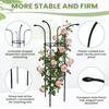 Garden Trellis For Climbing Plants Decorative Vertical Rustproof Stable Umbrella Trellis Tower Frame For Vine Rose Clematis