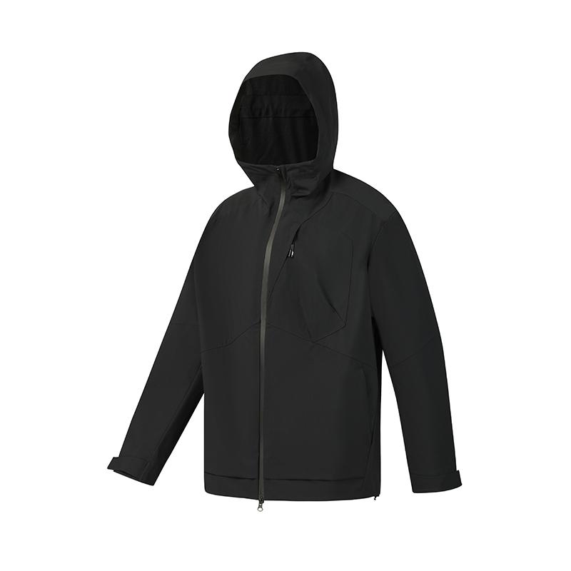 

Fila Fitness Minimalist Personality Sports Training Versatile Comfortable Loose Hooded Jacket Men jackets Deep-Black A11M621703FBK L