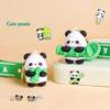 Novelty Creative Cute Panda Keychain Pendant  Funny Car Keyring Exquisite Kawaii Backpack Decoration Accessories Gifts