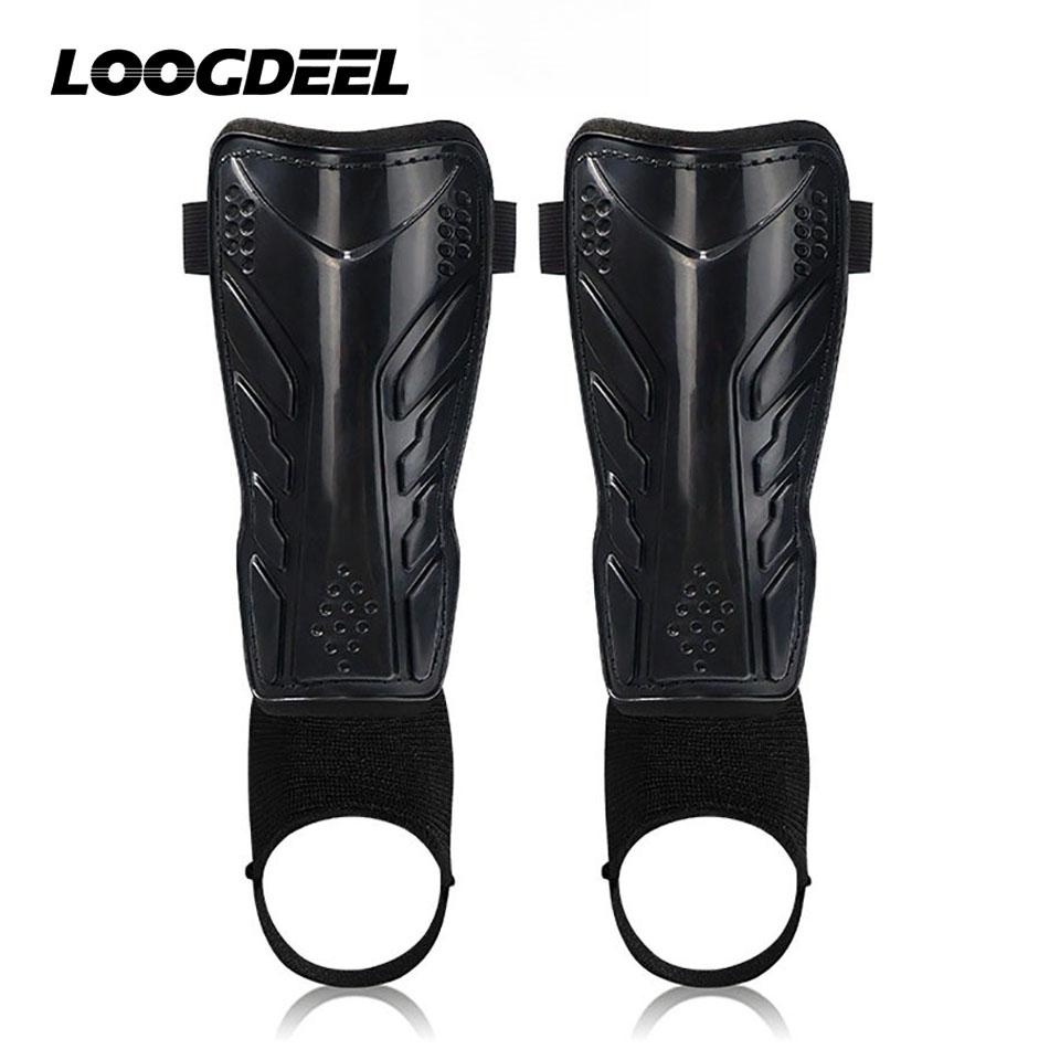 Loogdeel Kids Youth Adult Soccer Shin Guards Shock-Absorbing Football Shin Guards Adjustable Straps Athlete Supplie Calf Protect 1