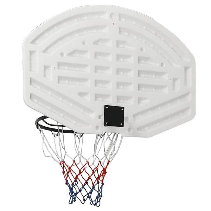 Panneau de basket-ball - VIDAXL - 90x60 cm - Polyéthylène - Montage mural - Usage régulier