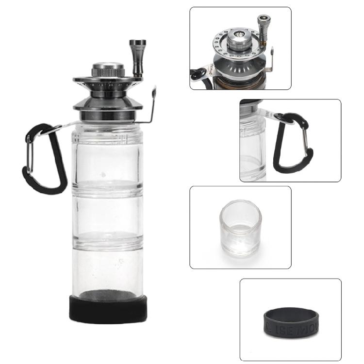 Outdoor Small Lures Bottle Portable Bottle Fishing Rod Lures Holder Multifunctional Fishing Accessories Baits Container