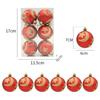 3/2/1Pcs Pumpkin Balls Christmas Tree Ornament Plastic DIY Crafts Painted Christmas Gifts Boxes Pendant Hanging Ornament