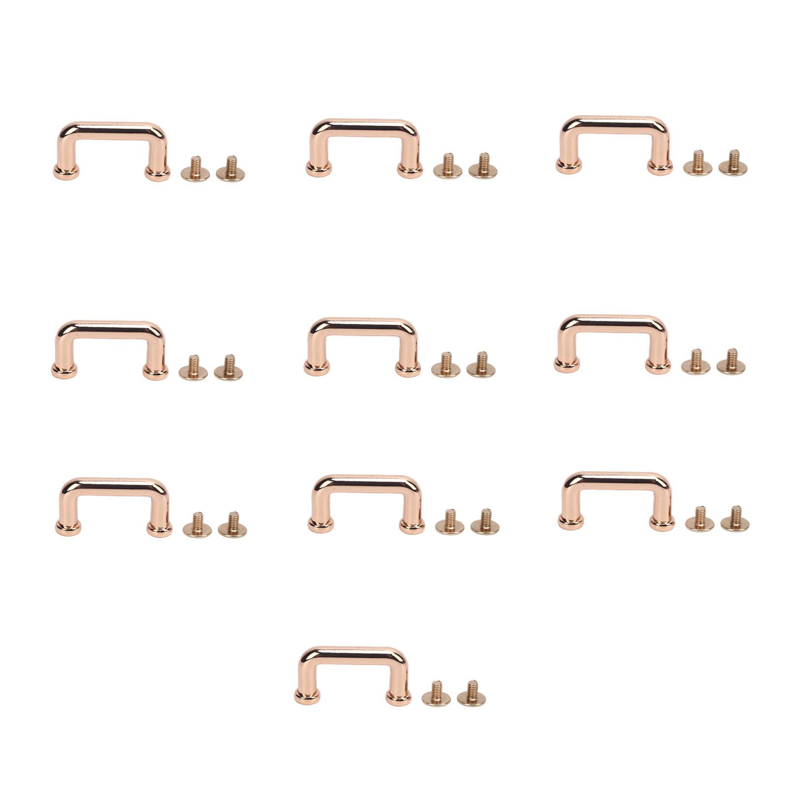 

10 шт. пряжка для арочного моста 19x11x5 мм из сплава с D-образным кольцом и винтами PH для сумок Clo Gold