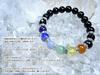 Leaf Stone Seven Your Seven Chakras and Bring Good Lapis Onyx Stone Bracelet for Natural Size M [Evil-Averting Colors] [Open Fortune!] Garnet,