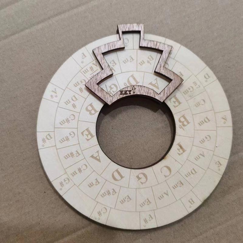 Circle Of Fifths Wheel Guitar Chord Wheel Wooden Melody Tool Musical Instruments And Accessories Chord Wheel For Musicians