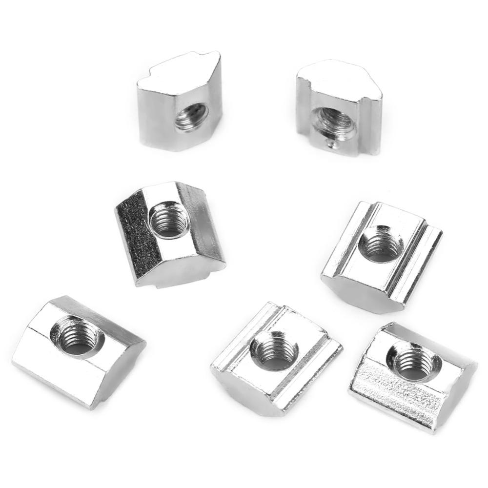 50pcs Pre-Assembled Hammer Nuts Slide In Tee Nut Threaded Sliding T Nuts For CNC Router Build