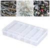 Storage Box Dust Proof Large Capacity 6 Grids Jewelry Display Storage Organizer for Travel