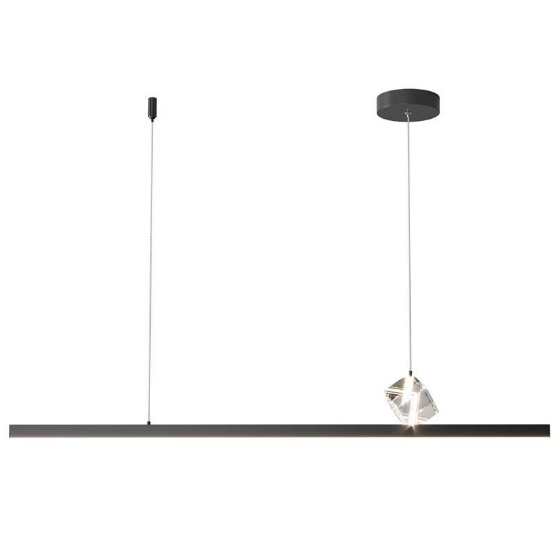 Black 88cm Smart Crystal Dining Chandelier