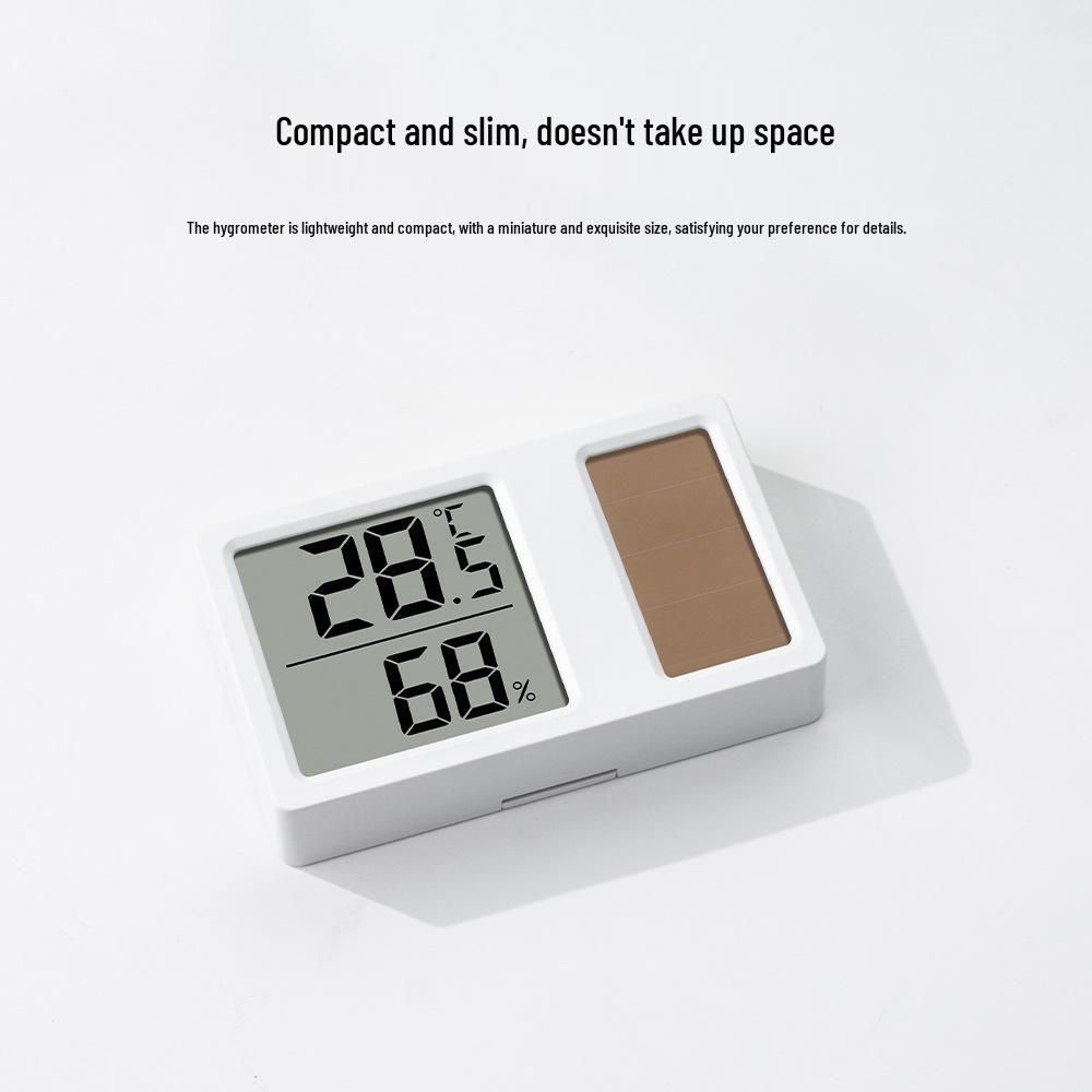 High-Precision Digital Solar Thermometer and Hygrometer for Baby Room, Car, or Home