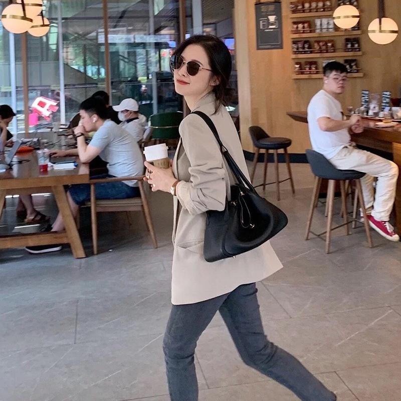2025 New Style Womens Bag Real Leather Single Handle Tote Bag Top Handle Bag All-Match Lindy Bag Doctors Bag Mini