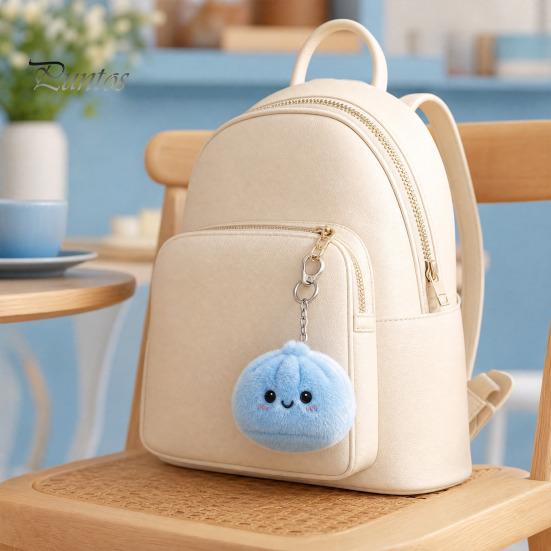 Leichter Schlüsselanhänger-Anhänger 2 Stück Knödel-Schlüsselanhänger, Weicher Plüsch zum Zusammendrücken Schlüsselanhänger-Halter für Handtaschen Geldbörsen Rucksäcke & Autoschlüssel