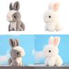 Cute Plush Bunny Keychain Pendant Fluffy White Rabbit Doll Backpack Decoration Gift For Girls