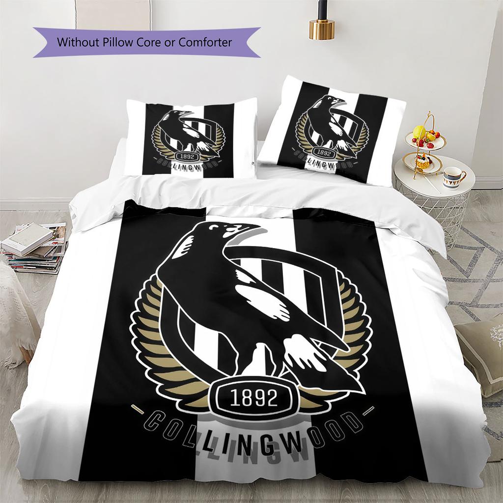 Magpies Roar Bedding Quilt Set Quilt Cover Pillowcase Home Decoration Birthday Gift (1 * duvet cover + 2 * pillowcase, without core)