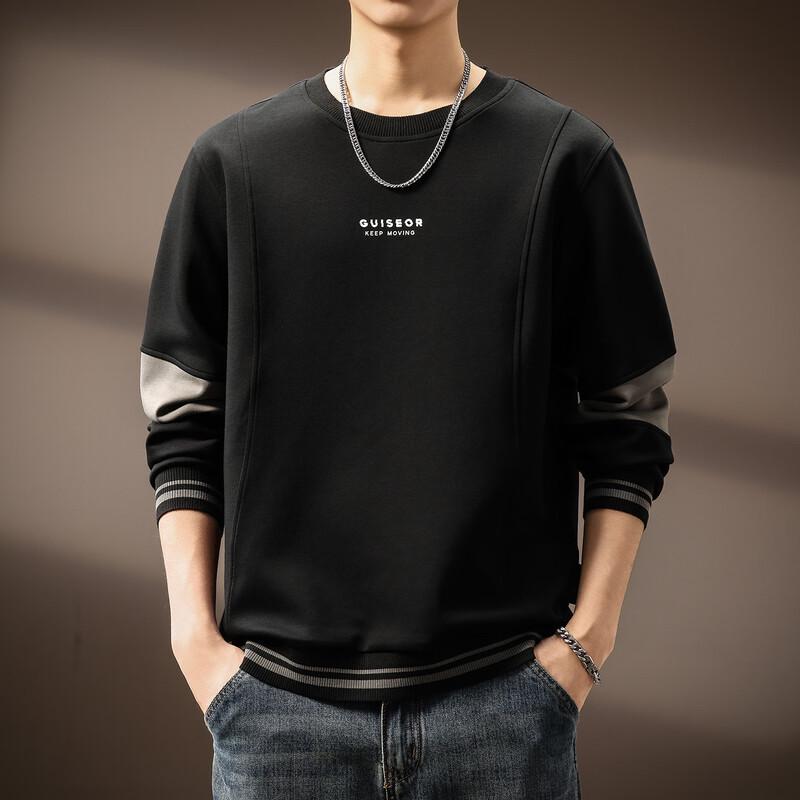 

Guise Men s Premium Colorblock Heavyweight Crewneck Sweatshirt 4XL