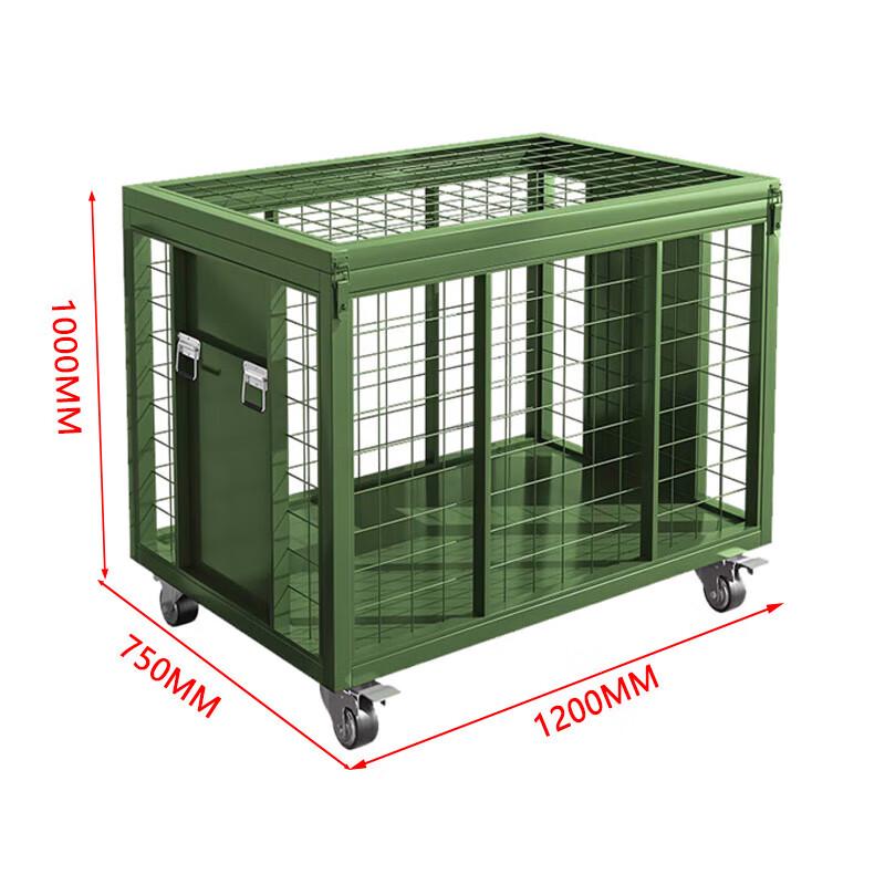 Foldable Mobile Mesh Cage Cart 1