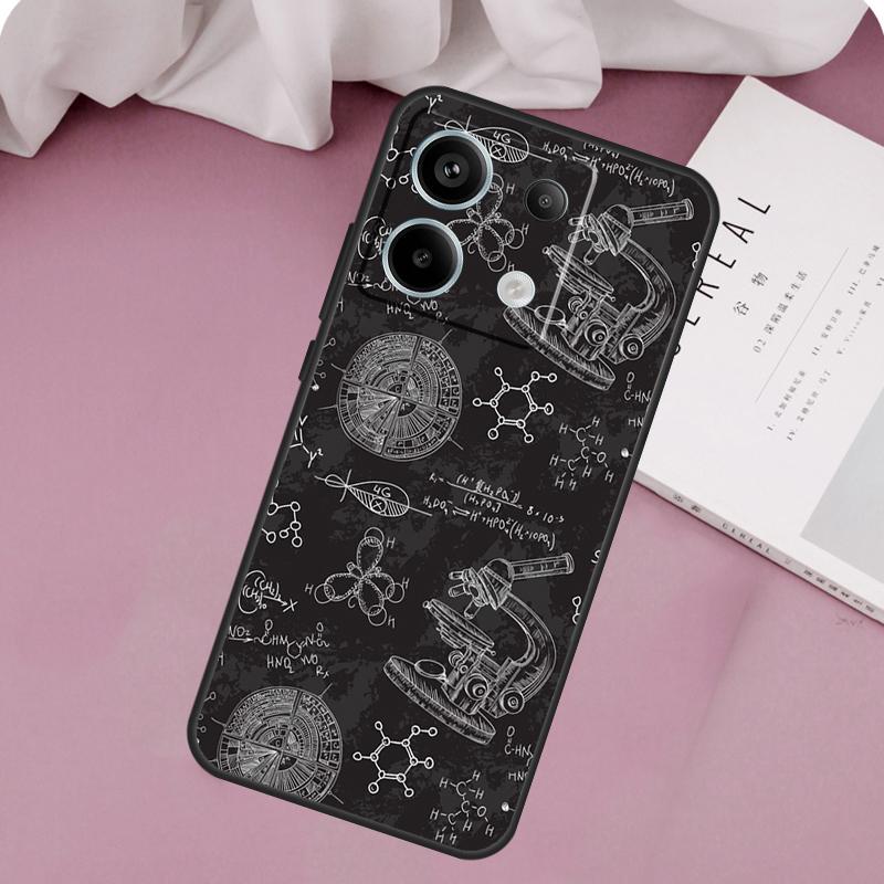 Science Biology Chemistry Case For Redmi Note 13 Pro 9 10 11 12 Pro Plus 9S 10S 11S 12S Cover For Redmi 12C 10C 13C