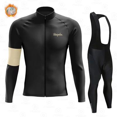 Winter Fleece Bike Men's Road Mountain Bike Clothes Breathable Cycling Pants  Winter Fleece Warm Cycling Suit