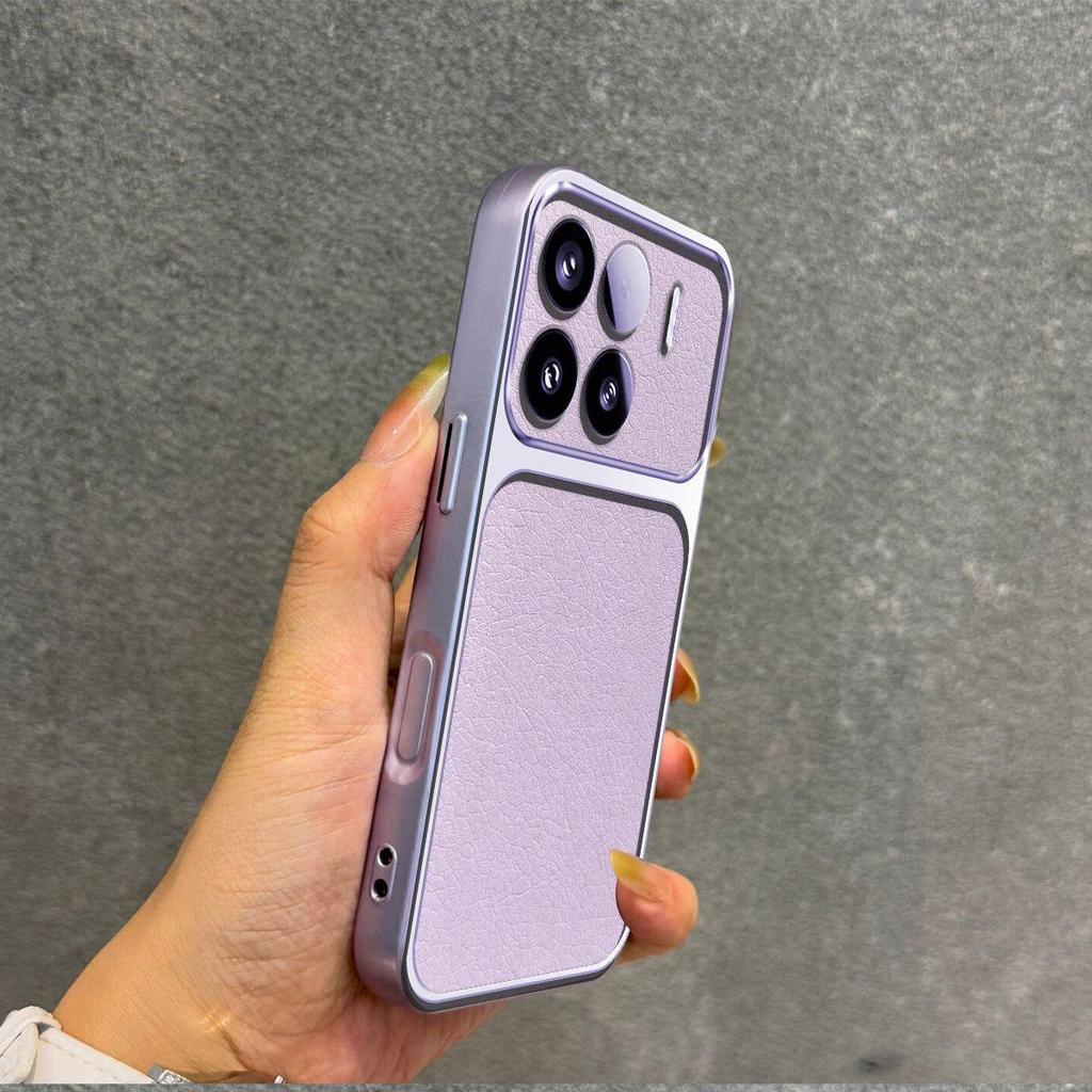 Luxury Faux Leather Case for Xiaomi 15T Pro,15 Shockproof Big Window