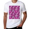 Pink And Purple Leopard Print Pattern Graphic Tshirt Athletic Quick Dry Tshirt For Unisex