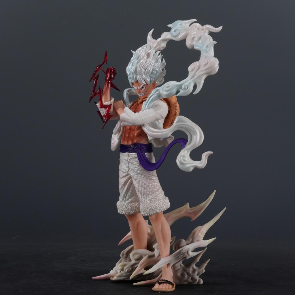 25cm One Piece Luffy Sun God Nika G5 Standing Position Anime Figure Model Statue Boys Collection Desktop Decoration Ornament Toy