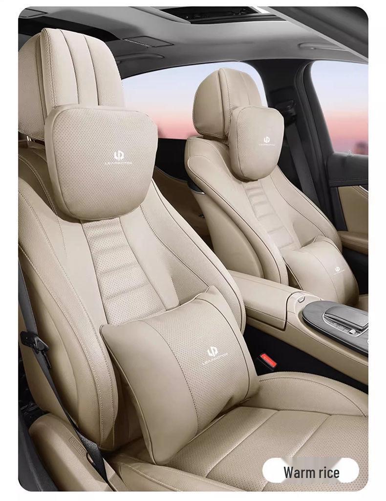Suporte Lombar para Bancos de Carro Leapmotor T03/C11/C01/C16/C10 - Conforto de Alta Qualidade e Proteção da Cintura Encosto de Cabeça