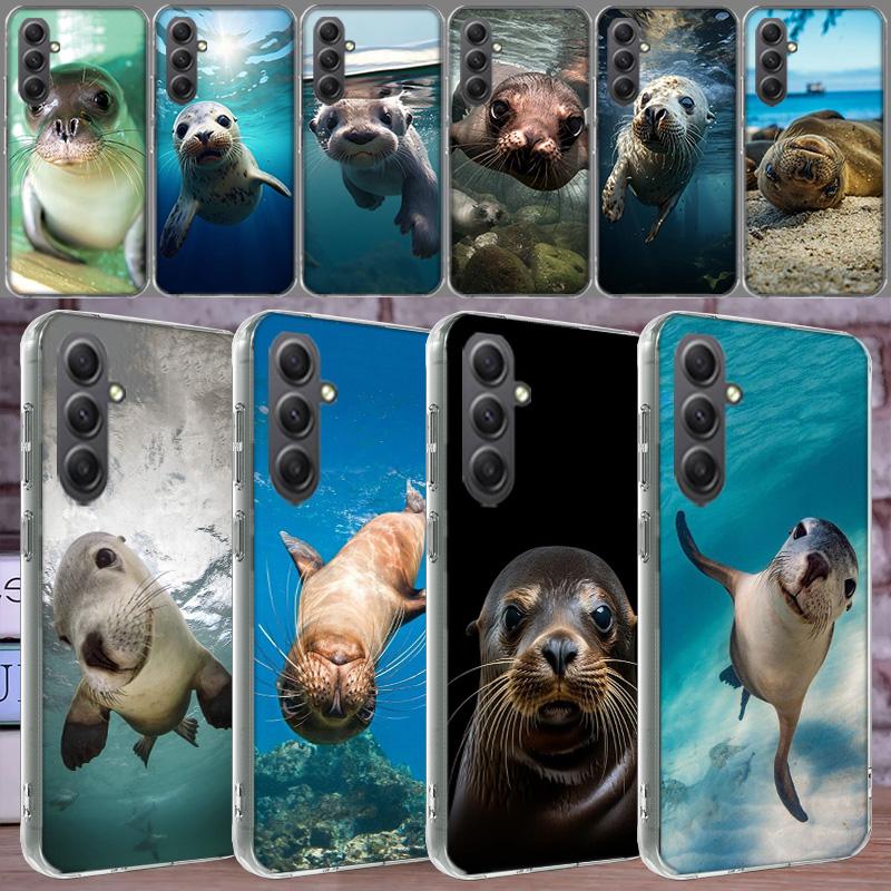Seal Alert Phone Case for Samsung A16 A26 A36 A56 A17 A37 A57 A07 A06 A02S A03 A04S A05S Galaxy Note 20 10 A50S A71 A51 A31 A30