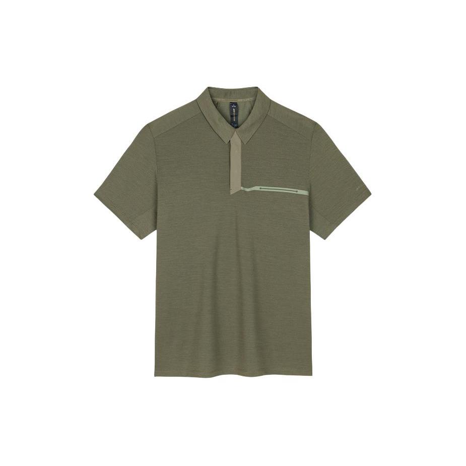 Anta Outdoor Collection Polo Shirt Men s Murky Olive Green 152420113-2 XL