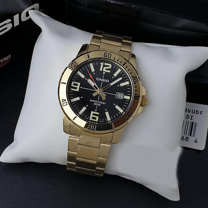 MEN'S WATCH CASIO MTP-VD01G-1B + BOX
