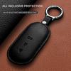 For HUAWEI AITO M9 2024 M5 M7 M8 2022-2025 Leather Car Smart Key Case Keyless Cover Key Protector Shell Fob Keychain Accessories